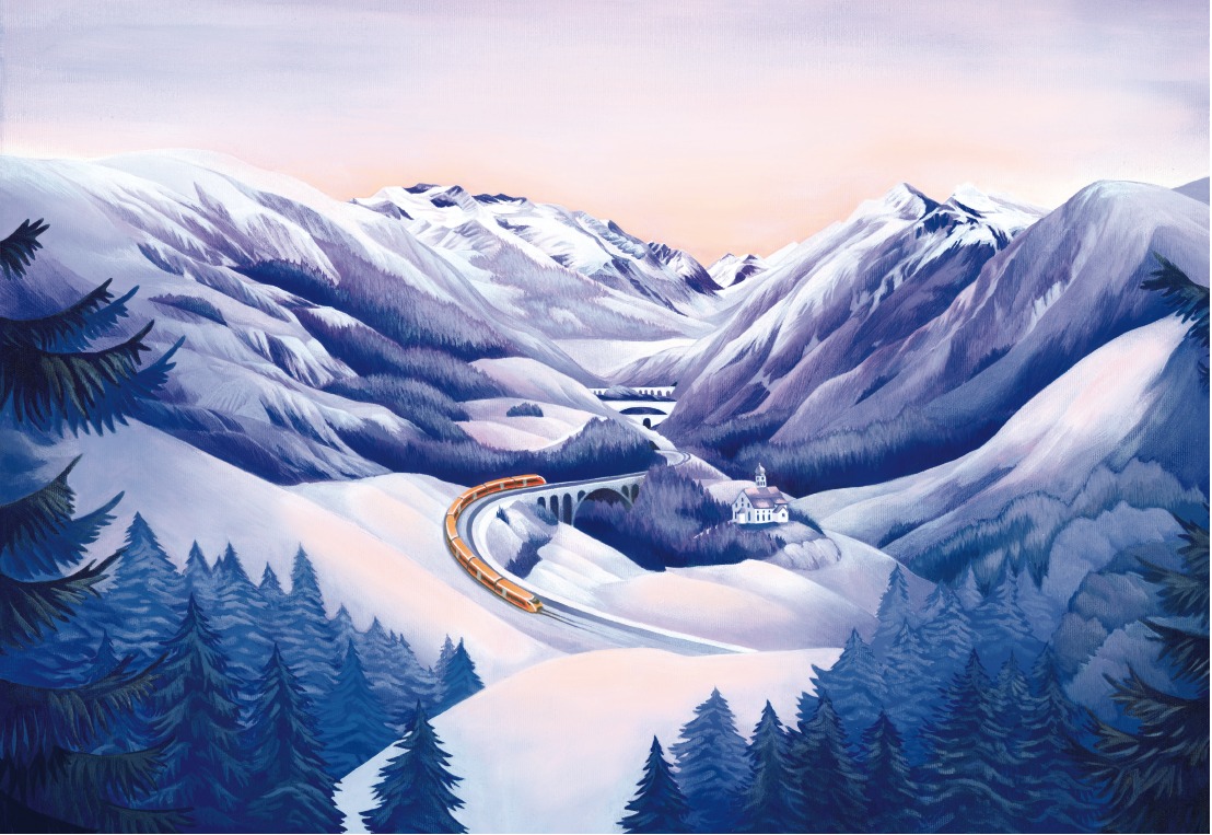Treno Gottardo Kampagnenmotiv der Schweizerischen Südostbahn AG